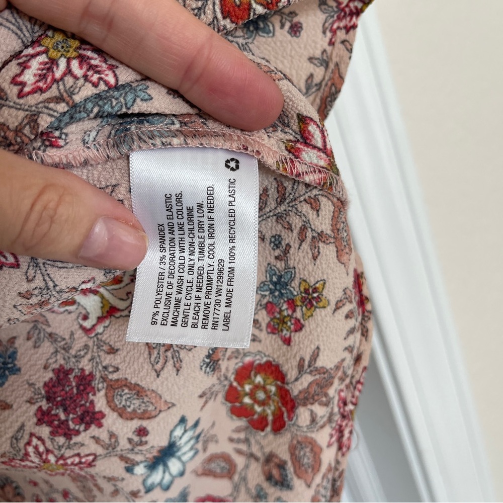 SOLD- Knox Rose Floral Long Sleeve  Floral Blouse Sz M NWOT - Picture 6 of 7